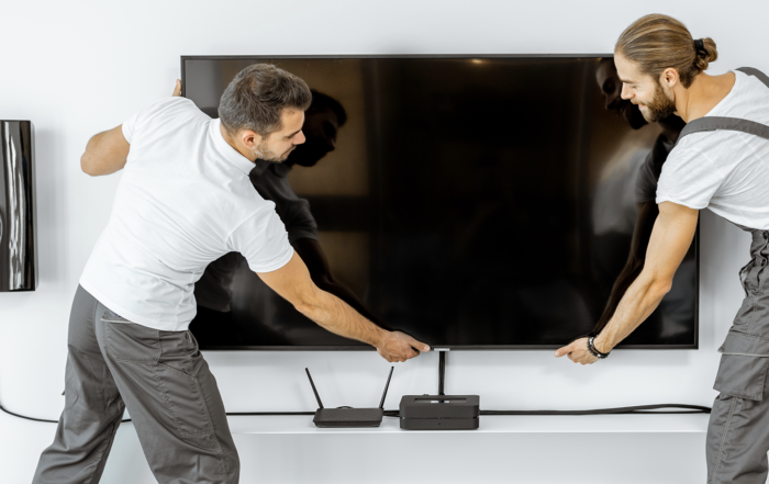 Montaggio a parete smart tv